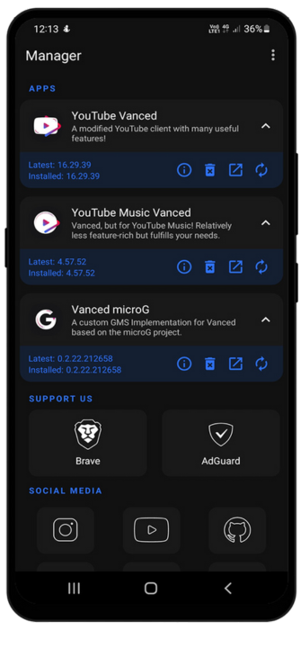 vanced manager, vanced manager apk, youtube vanced manager, vanced manager apk download